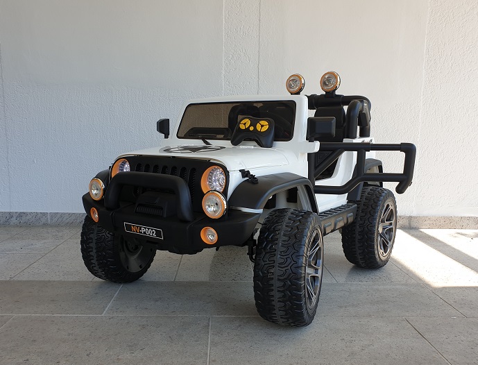 Kinderfahrzeug 2-Sitzer elektrisch Jeep US Army 12V Doppelsitzer ATV