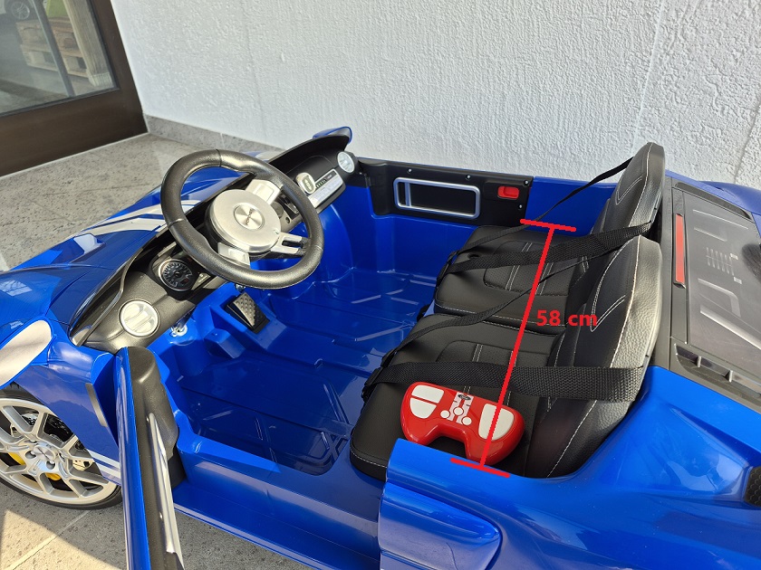 Kinder Elektroauto Ford GT Sportwagen Elektrofahrzeug bis 13 km/h in blau 24 Volt