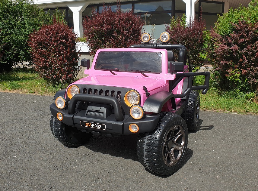 Elektroauto für Kinder 12V Jeep mit 45W Motoren in pink für Mädchen