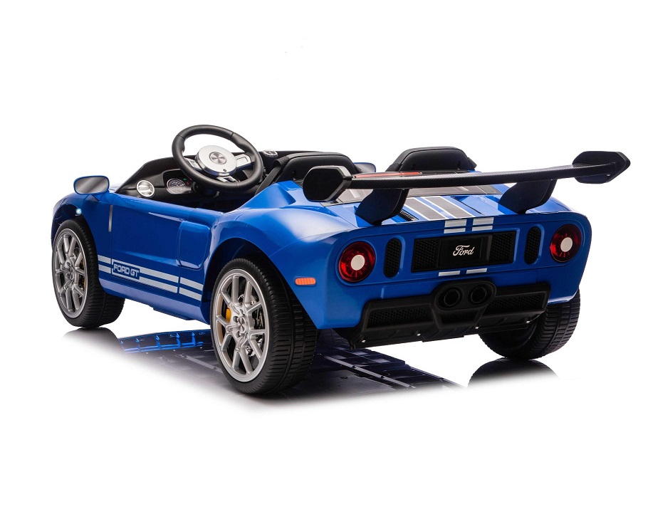 Kinder Elektroauto Ford GT Sportwagen Elektrofahrzeug bis 13 km/h in blau 24 Volt