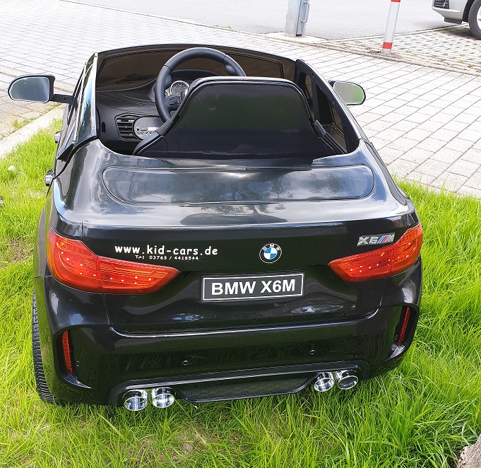 Kinderfahrzeug elektrisch BMW X6M 12V Kinder Elektro Auto mit 2 Akkus und 45W Motoren