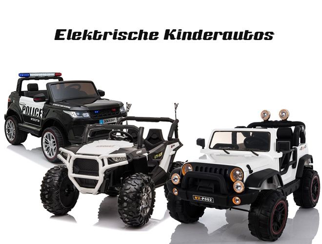 Polizei Geländewagen – schwarz - Fun KidCars